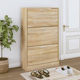 Vidaxl Schong Cabinet 63x24x103 cm Properted Holz Sonoma Oakfaarf