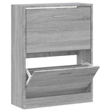 VidaXL shoe cabinet 63x24x81 cm Processed Wood Gray Sonoma