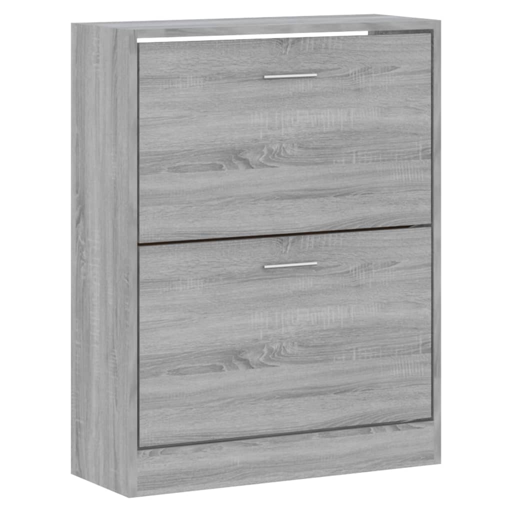 VidaXL shoe cabinet 63x24x81 cm Processed Wood Gray Sonoma