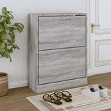 VidaXL shoe cabinet 63x24x81 cm Processed Wood Gray Sonoma