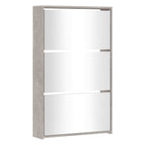 VidaXL shoe cabinet with mirror 3-layer 63x17x102.5 cm concrete price