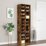 VidaXL Shoe cabinet 54x34x183 cm Properted wood Smoked oak colored