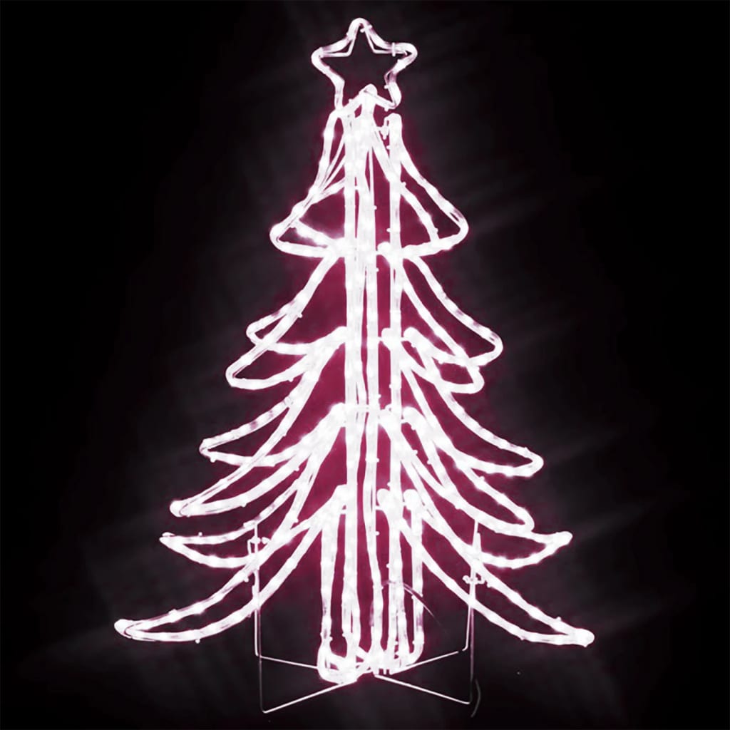 Vidaxl Christmas Figure Tree de Noël avec des LED blancs chauds 87x87x93 cm