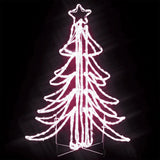 Vidaxl Christmas Figure Tree de Noël avec des LED blancs chauds 87x87x93 cm