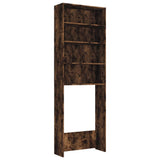 Vidaxl Waschmaschinenschrank 64x24x190 cm geräucherte Eiche gefärbt