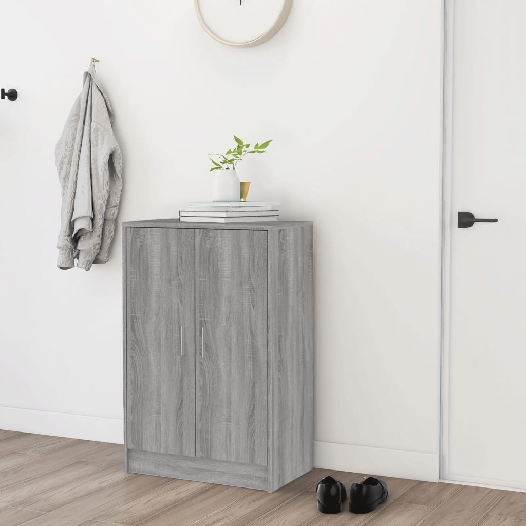 Vidaxl Cabinet da scarpe 60x35x92 cm Properpata in legno Sonoma Oak colorato