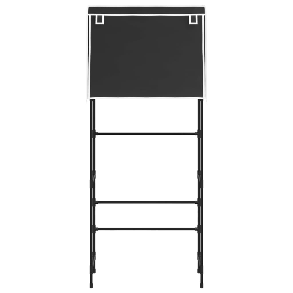 Vidaxl Storage Rack per lavatrice Boven a 2 strati 71x29.5x170,5 cm nero