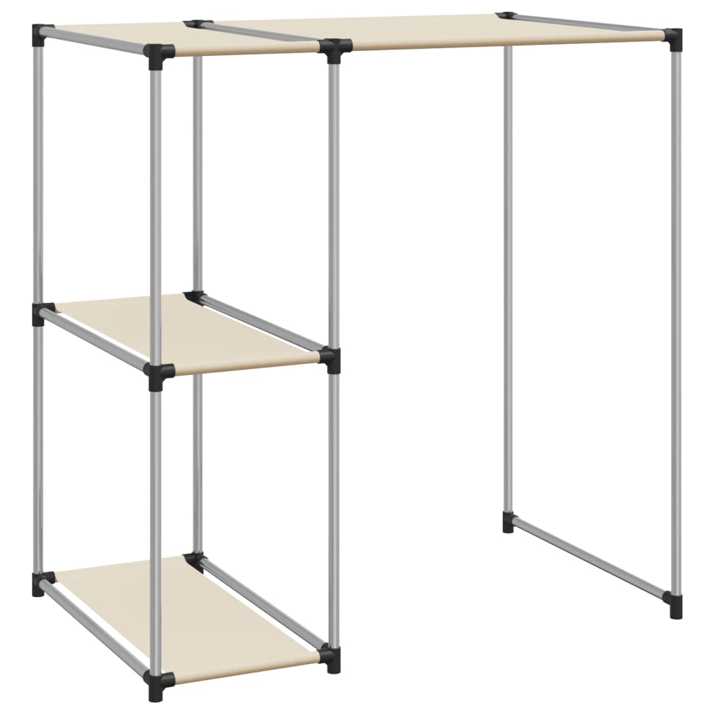 Vidaxl Storage Rack per lavatrice Boven 87x55x90,5 cm Crema di ferro -colore