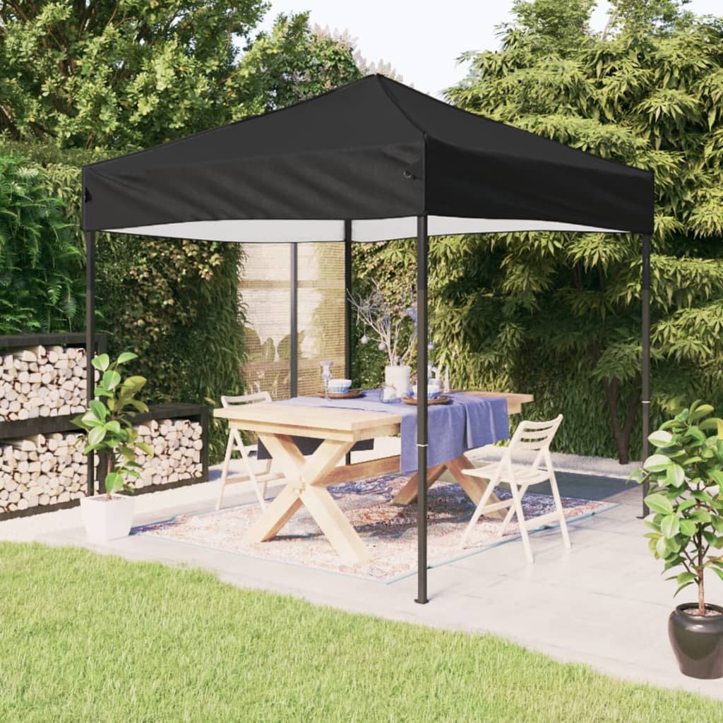 Vidaxl PartyTent plegable 2x2 m negro