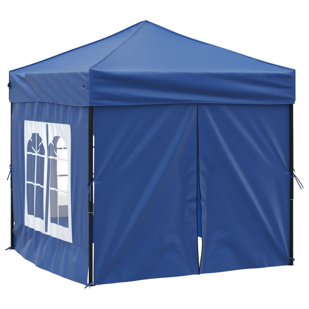 Vidaxl PartyTent sammenleggbar med sidevegger 2x2 m blå