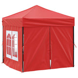 Vidaxl Partytent flappbar mat Säitewänn 2x2 m rout