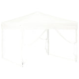 Vidaxl PartyTent pliable avec des parois latérales 3x3 m blanc