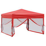 Vidaxl partyTent foldble med sidoväggar 3x3 m röda