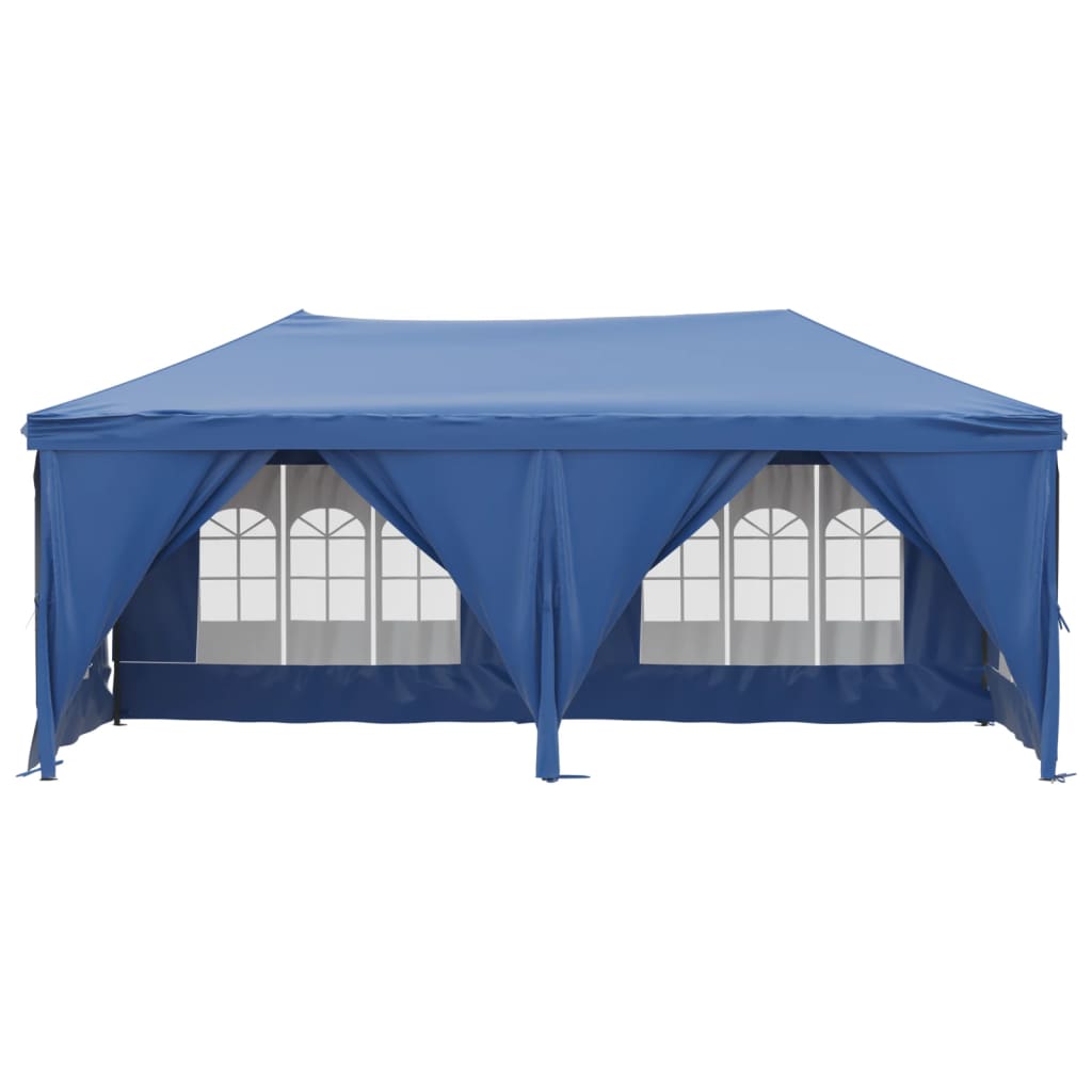 Vidaxl PartyTent pieghevole con pareti laterali 3x6 m blu