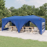 Vidaxl PartyTent pliable avec des parois latérales 3x6 m bleu