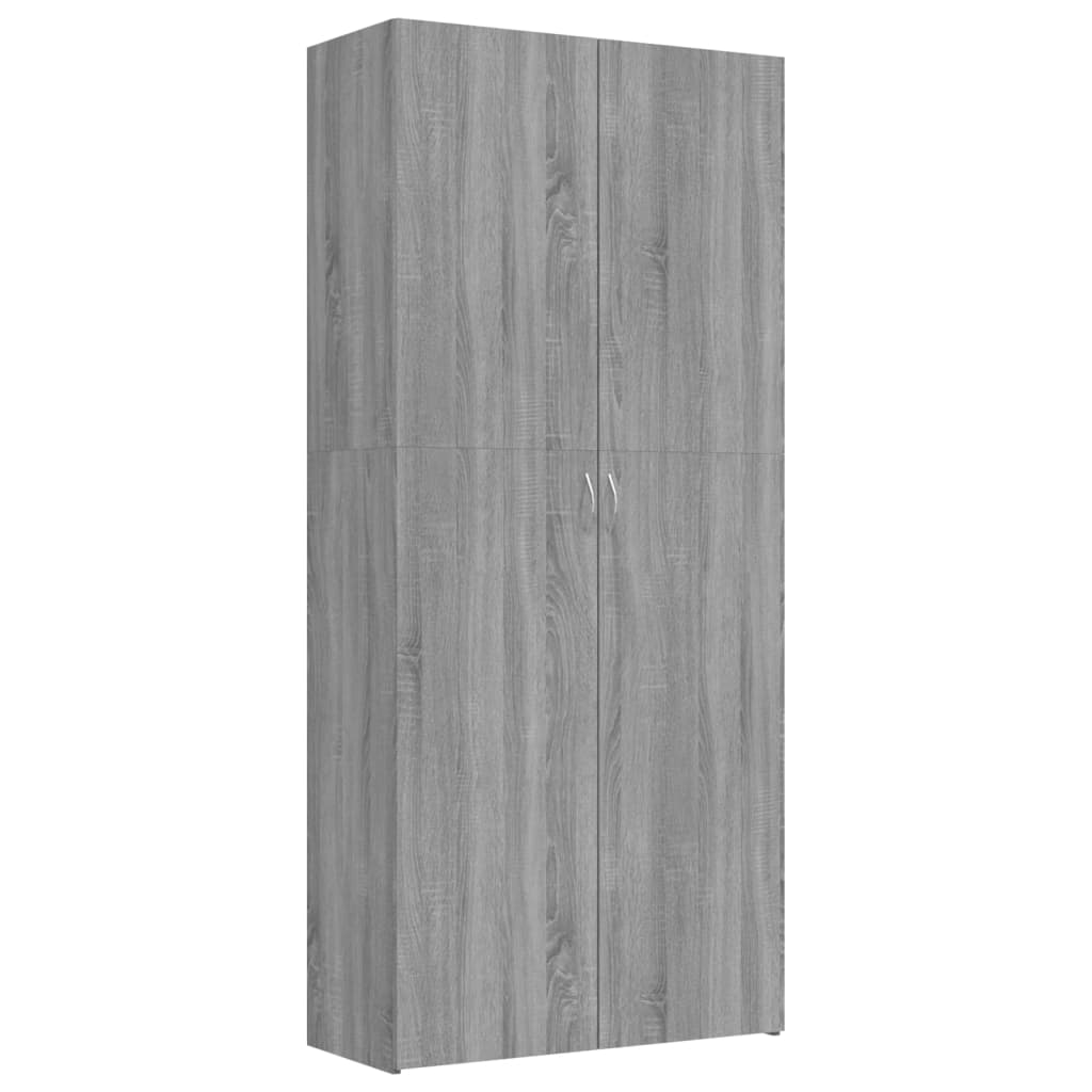 Vidaxl Shoe Cabinet 80x35.5x180 cm Property Wood Grey Sonoma Oak