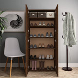 VidaXL shoe cabinet 80x35.5x180 cm Cut wood brown oak color