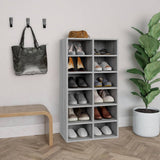 Vidaxl Shoe Rack 54x34x100,5 cm forarbejdet træ grå sonoma eg Farve