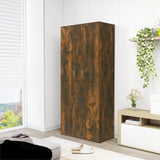 VidaXL shoe cabinet 80x39x178 cm Properted wood Smoked oak colored