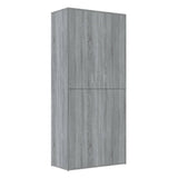 Vidaxl Schong Cabinet 80x39x178 cm geschniddene Holz Greya Oakfaarf