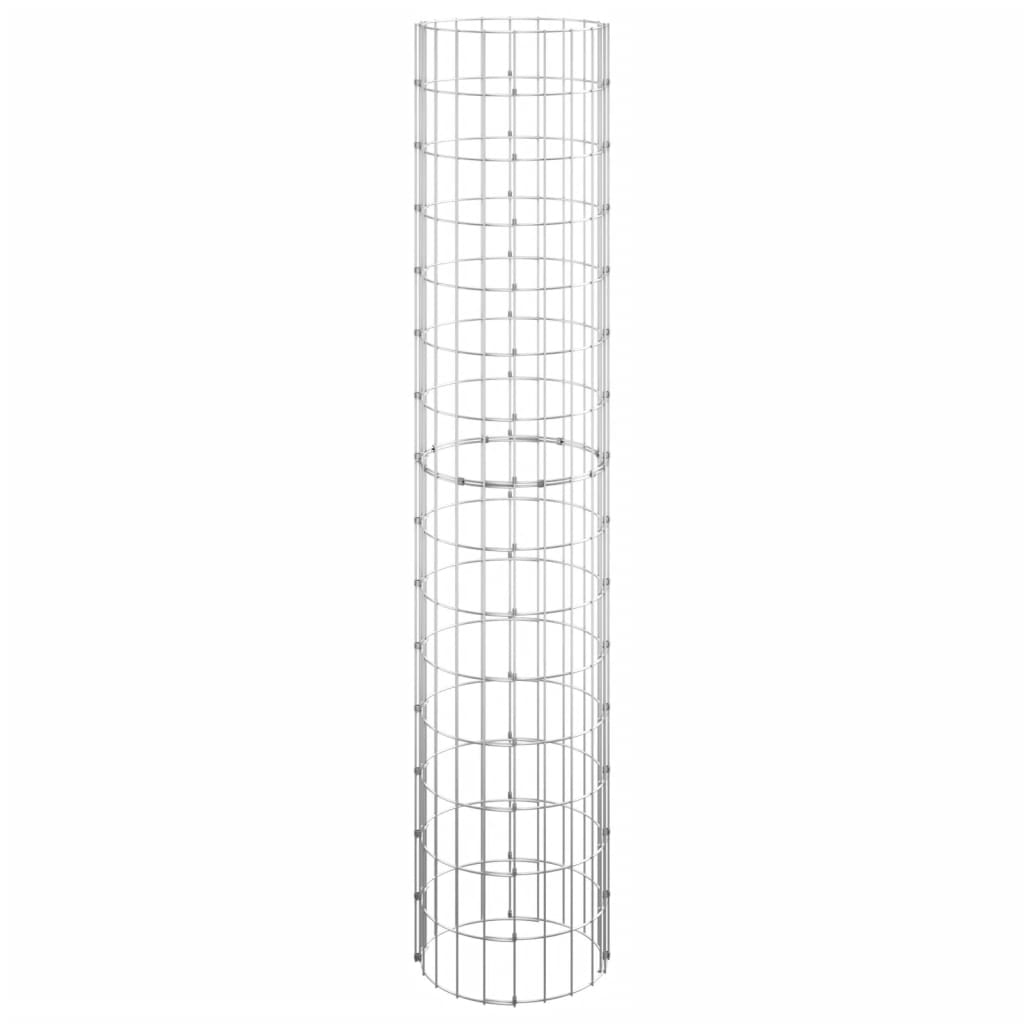 Vidaxl Gabion Polo Round Ø30x150 cm Acciaio zincato