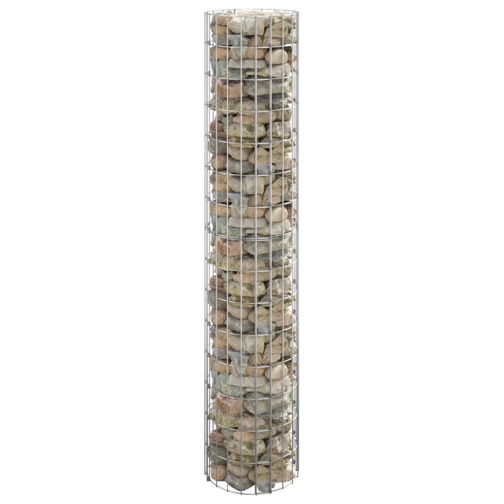 Vidaxl Gabion Polo Round Ø30x150 cm Acciaio zincato