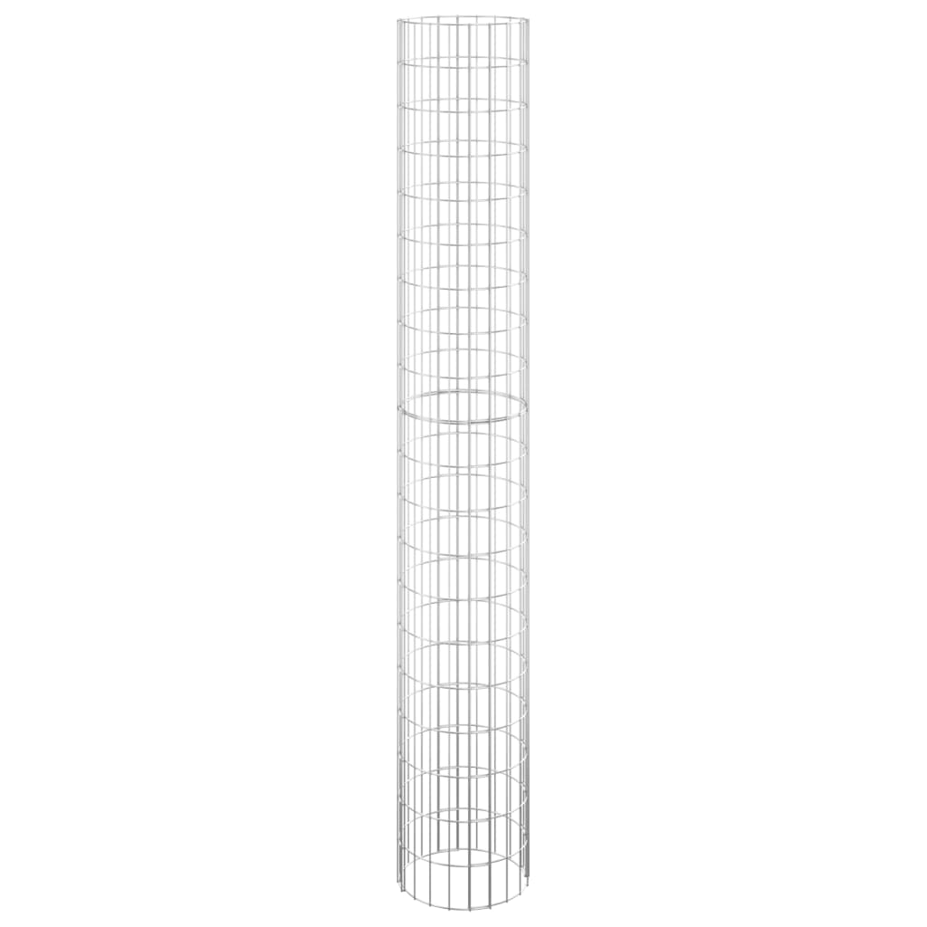 Vidaxl Gabion Pole Round Ø30x200 cm Galvanizovaná ocel