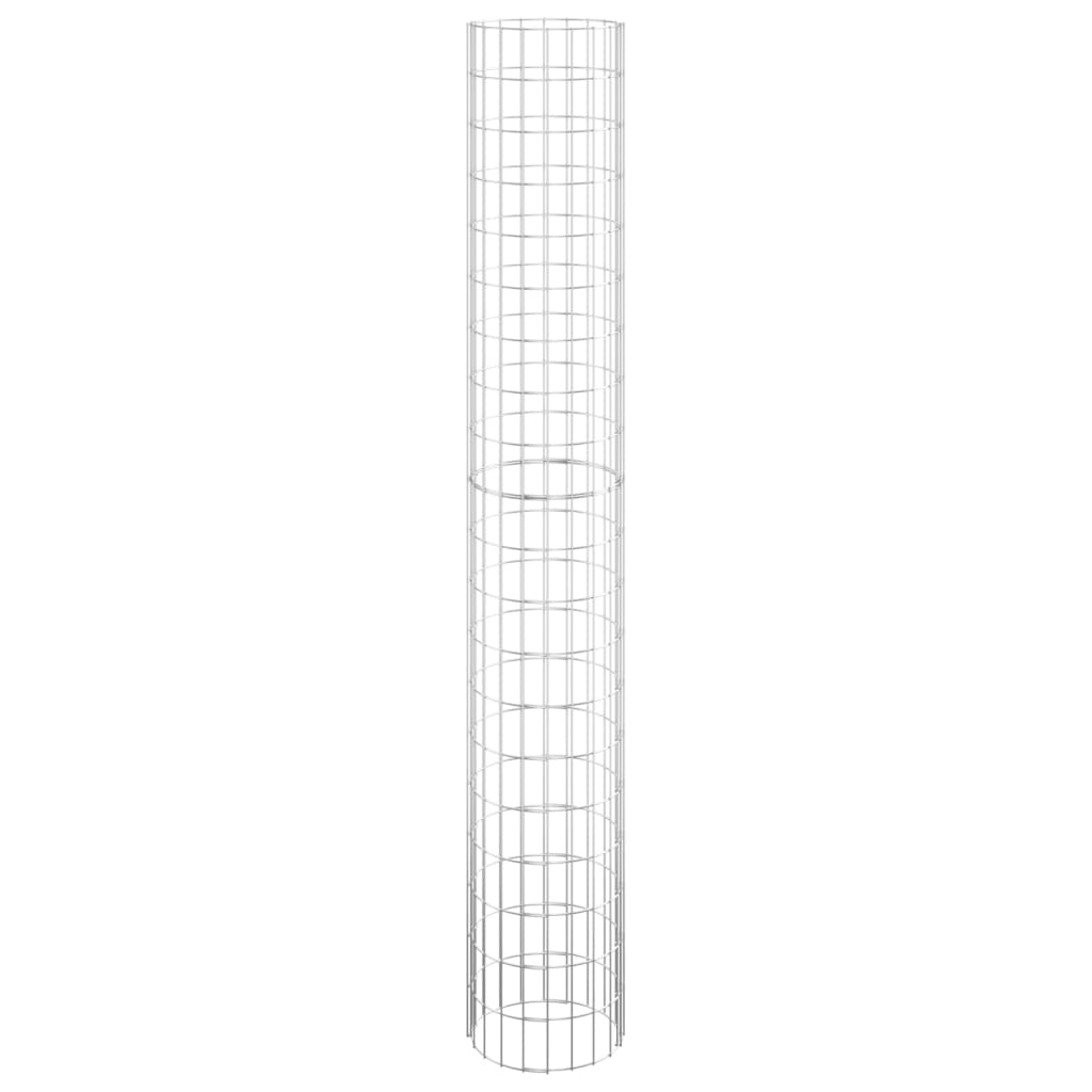 Vidaxl Gabion Pole Round Ø30x200 cm Galvanizovaná ocel