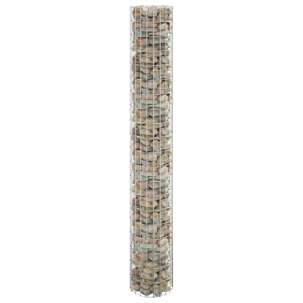 Vidaxl Gabion Pole Round Ø30x200 cm Galvanizovaná ocel