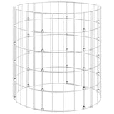 Vidaxl gabion paal rond ø50x50 cm gegalvaniseerd staal