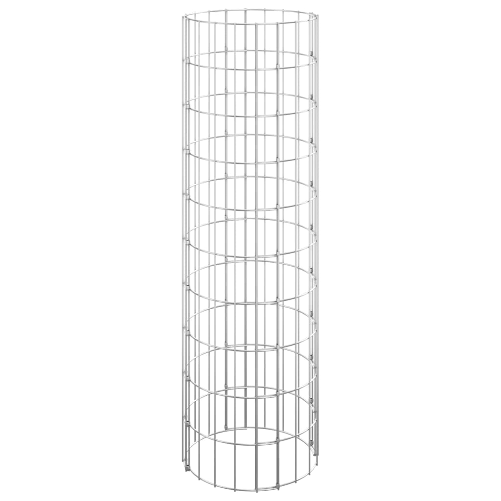 Vidaxl Gabion Planters 3 ST Round Zvýšené Ø30x100 cm Steel