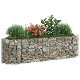 Vidaxl Gabion Planter zvedl 190x50x50 cm galvanizované železo