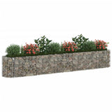 Vidaxl Gabion Planter insenté 330x50x50 cm fer galvanisé