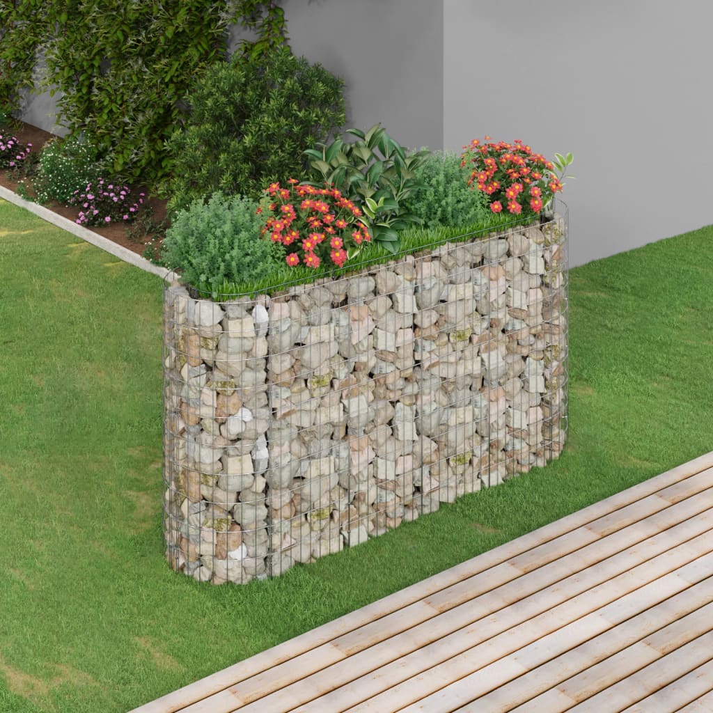 Vidaxl Gabion Fiorter raccolta ferro zincato 190x50x100 cm