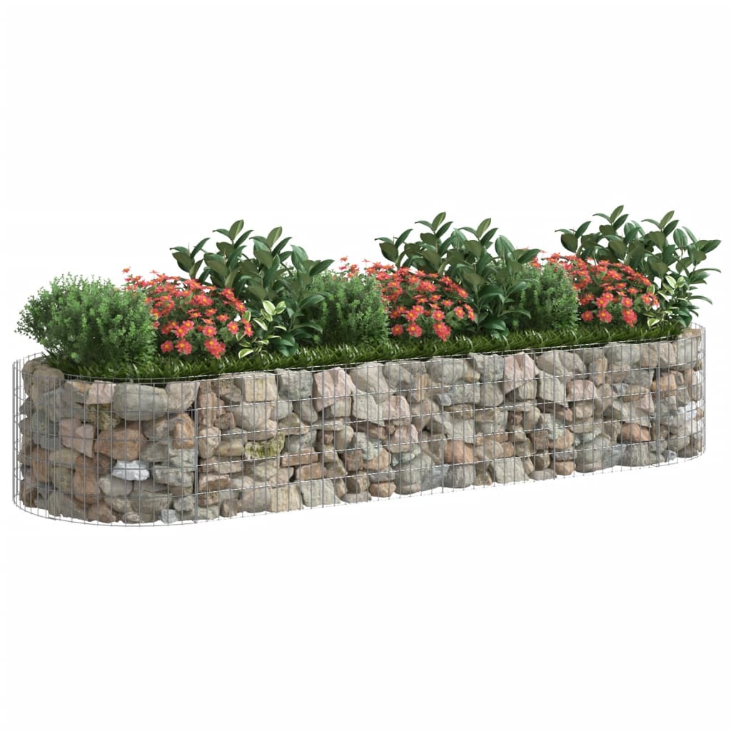 Vidaxl Gabion Planter Intensed 300x100x50 cm galvanizované železo