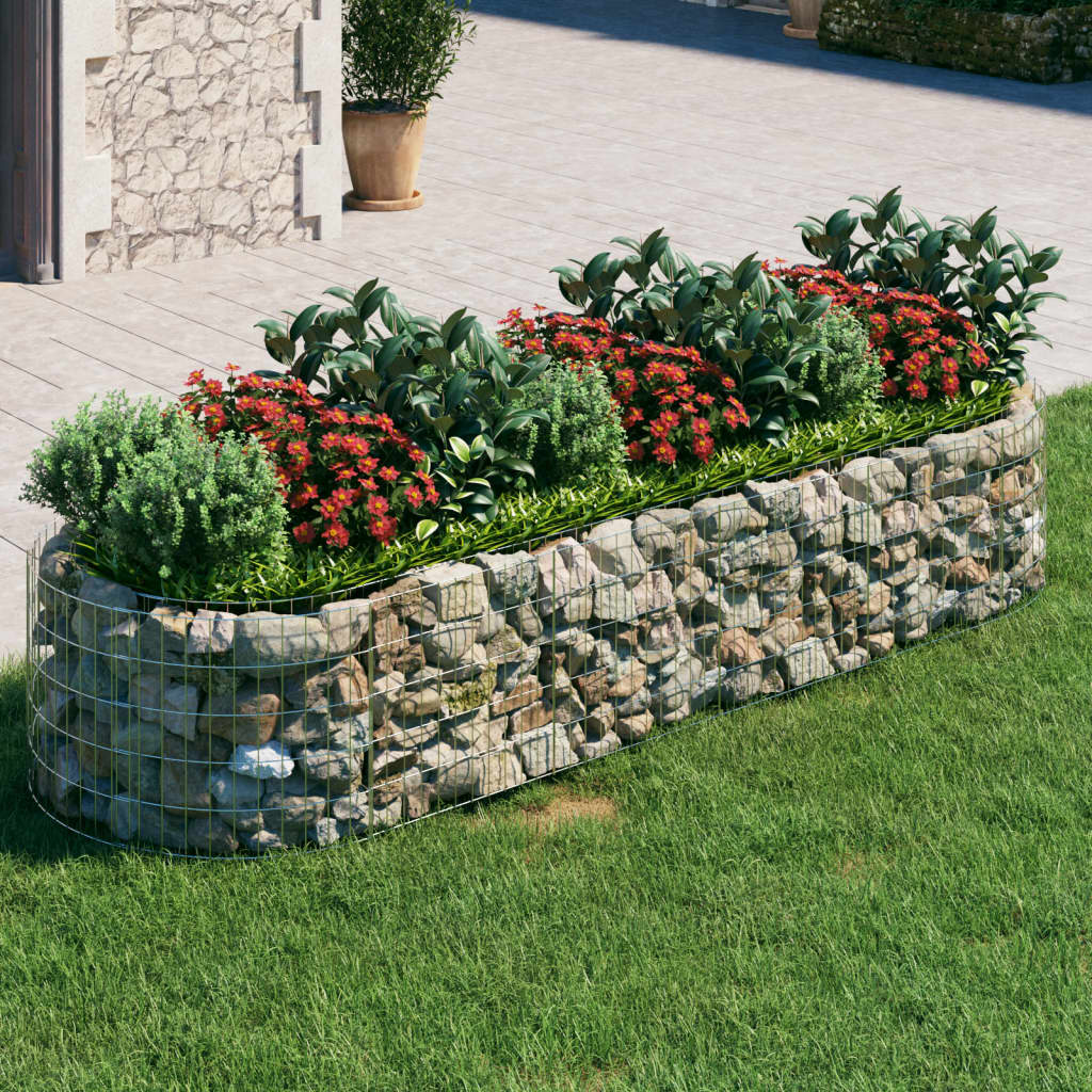 Vidaxl Gabion Planter Intensed 300x100x50 cm galvanizované železo