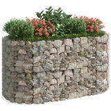 Vidaxl Gabion Fiorter ha aumentato il ferro zincato 200x100x100 cm