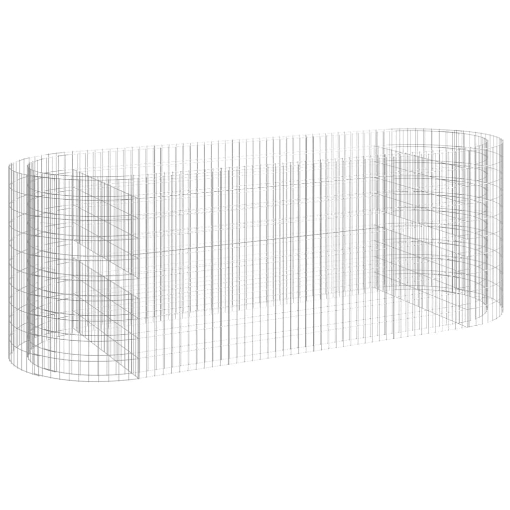 Vidaxl Gabion Planter insenté 300x100x100 cm fer galvanisé