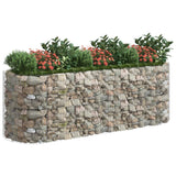 Vidaxl Gabion Planter insenté 300x100x100 cm fer galvanisé