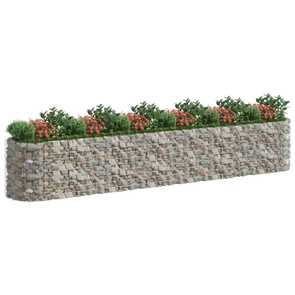 Plaopanice Vidaxl Gabion zvedla 600x100x100 cm galvanizované železo