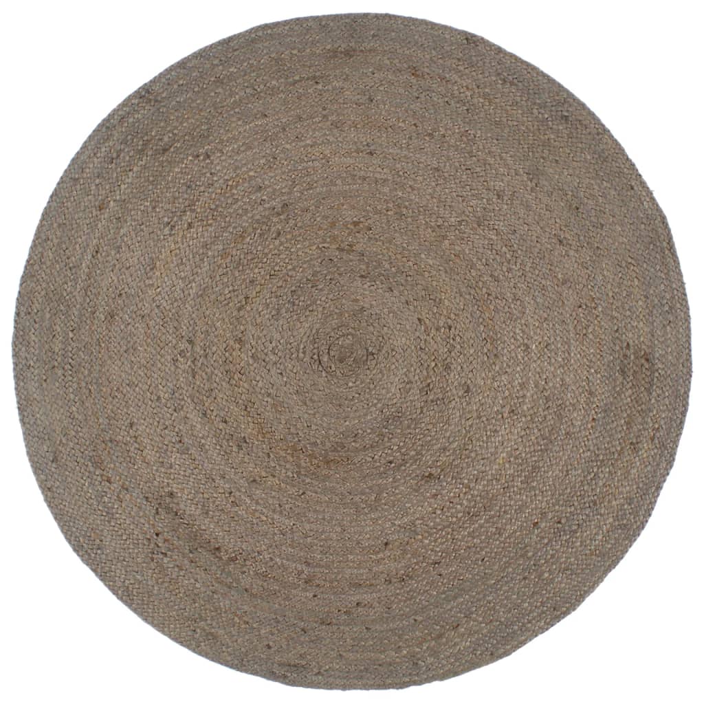 Vidaxl rug handmade around 210 cm jute gray