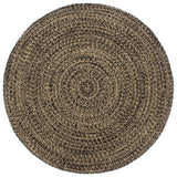 Vidaxl rug handmade 240 cm jute black and brown