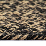 Vidaxl rug handmade 240 cm jute black and brown