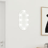 Vidaxl Mirror with LED lighting 40x20 cm glass oval