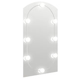 VIDAXL -Spiegel mit LED -Beleuchtungsbogen 90x45 cm Glas