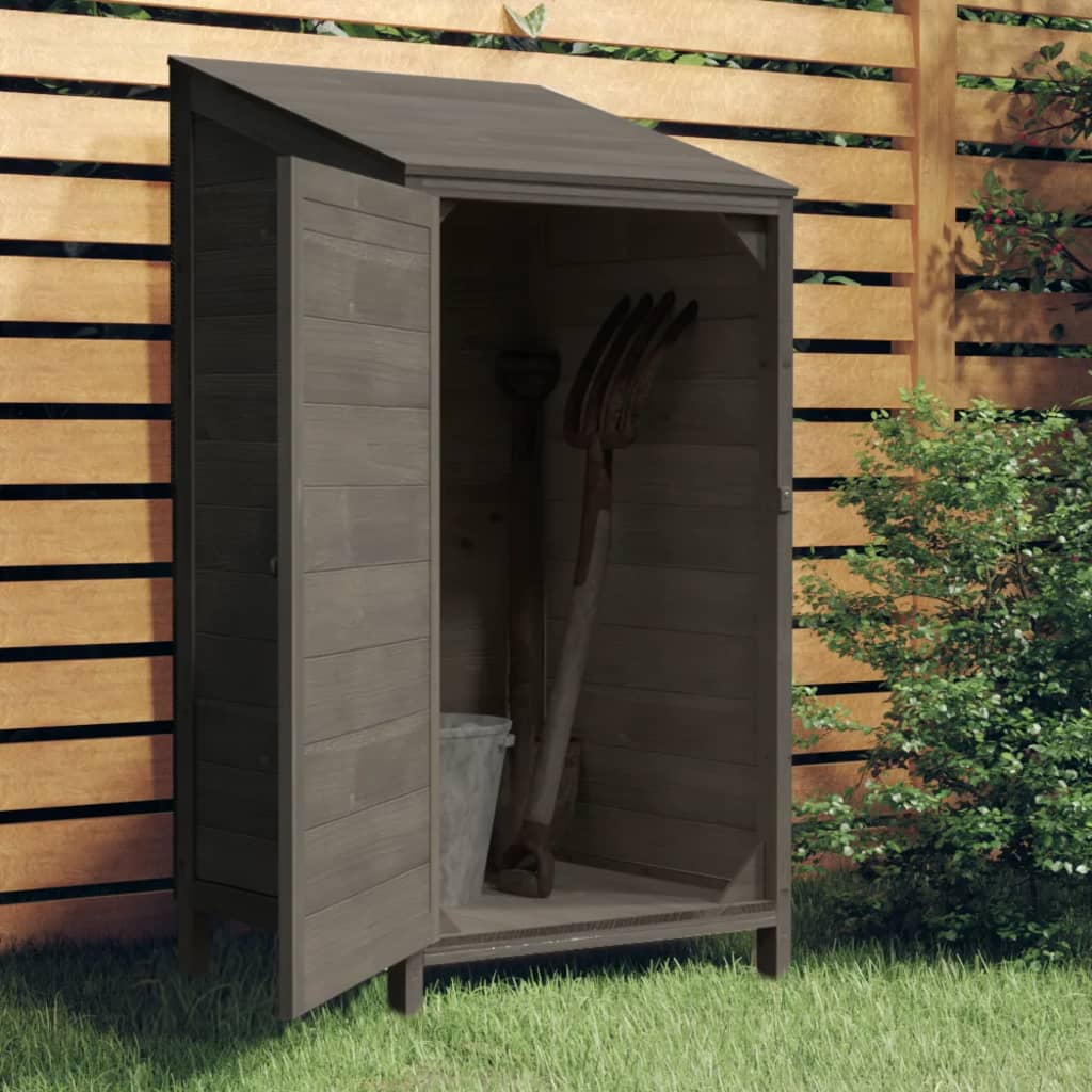 Vidaxl Garden Shed 55x52x112 cm trden borov -les antracit -obarvan