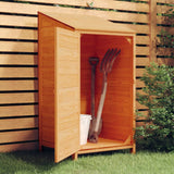 Vidaxl Garden Shed 55x52x112 cm pevná borovice hnědá