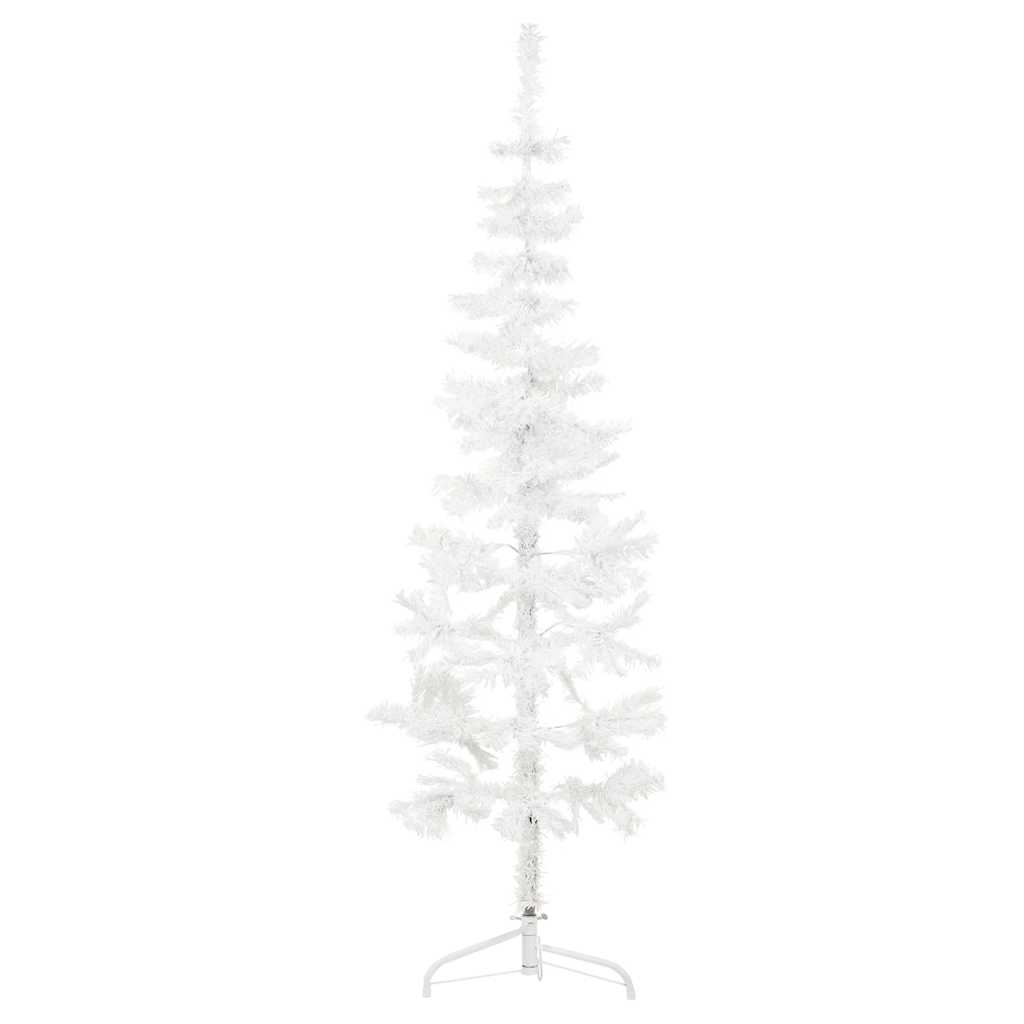 Vidaxl Kunstkerstboom hälften med standard smal 120 cm vit