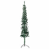 Vidaxl Kunstkerstboom połowa ze standardowym wąskim zielonym 150 cm