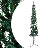 Vidaxl Kunstekerstboom Halschent mat Standard schmuel 240 cm gréng